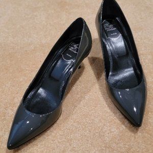 ROGER VIVIER Paris Grey Stilletto Heels Pump Shoes European 38.5